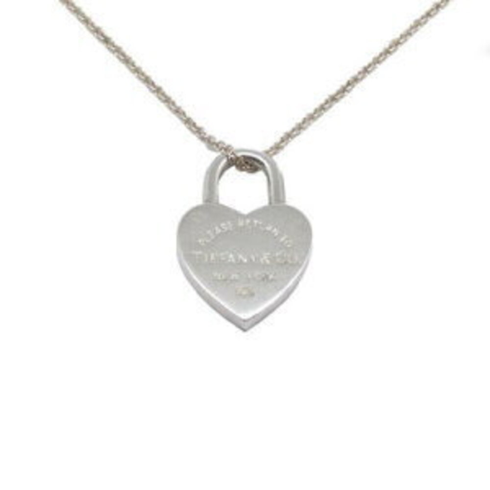 TIFFANY Co to Heart Lock Necklace Sterling Silver Kantei kyoku Koza - Picture 2 of 7